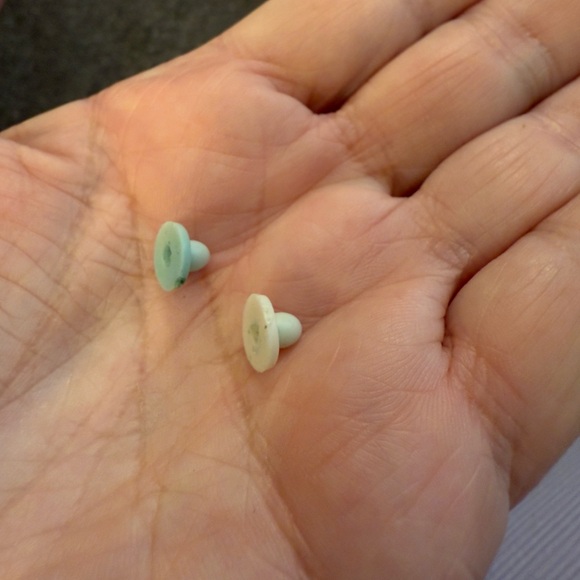 Heidi Daus Earrings Signed Swarovski Clip On Convertible Blue & Violet LIKE NEW - Picture 8 of 11